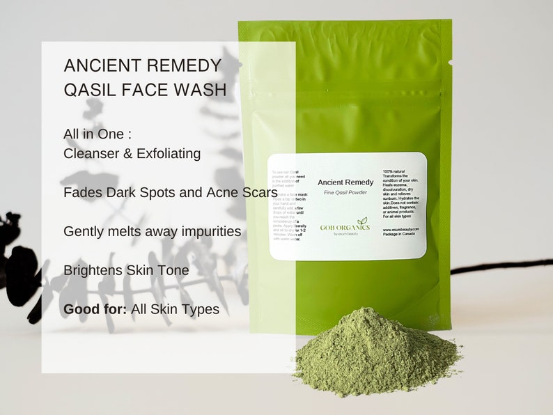 Organic Qasil Powder for Skin and Hair Detoxifying Acne Face Etsy Canada