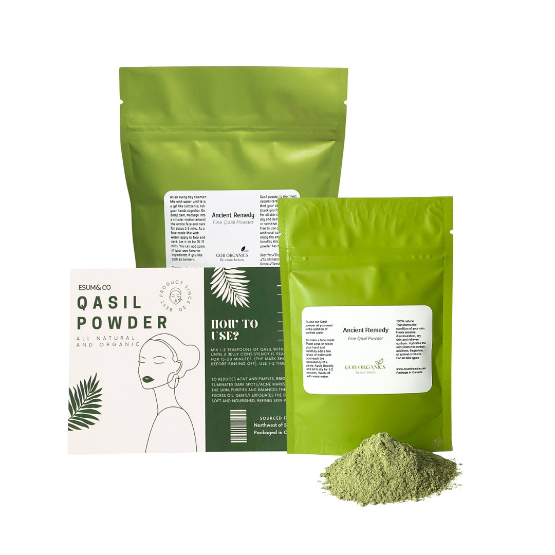 Best Natural Face Wash Authentic Premium Qasil Powder Organic, Vegan