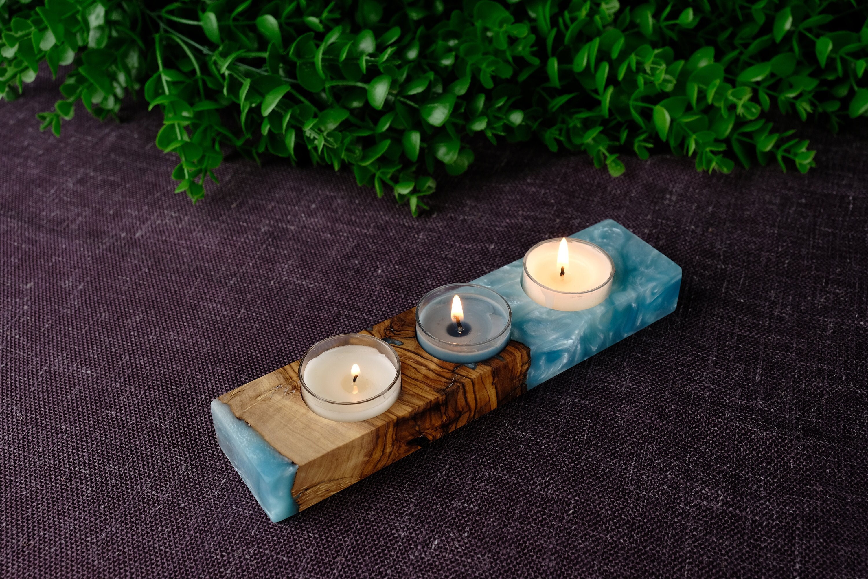 Resin Candle Holder Candle Holder Home Decor Resin Art Etsy