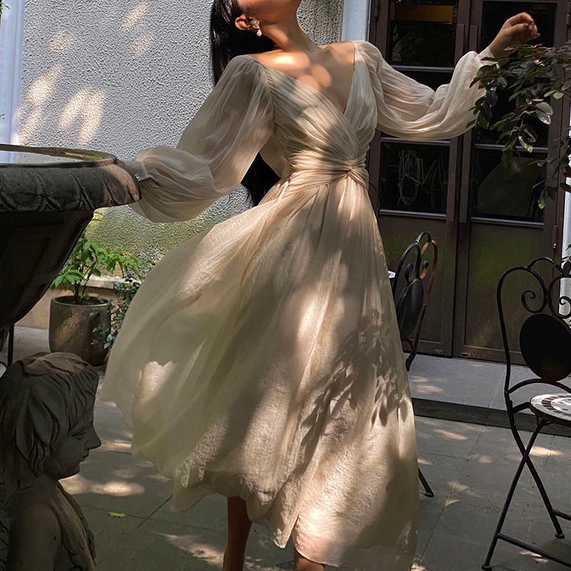 aesthetic long dress