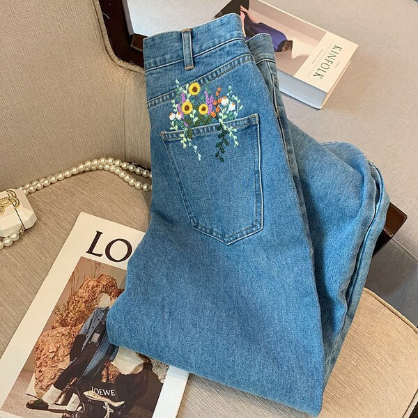 Cute Flower Checkered Pants main image 1