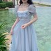 Vintage Renaissance cottagecore Fairycore Evening Prom Dress Kawaii Royalcore Princesscore Pastel Aesthetic Summer Dress Girly