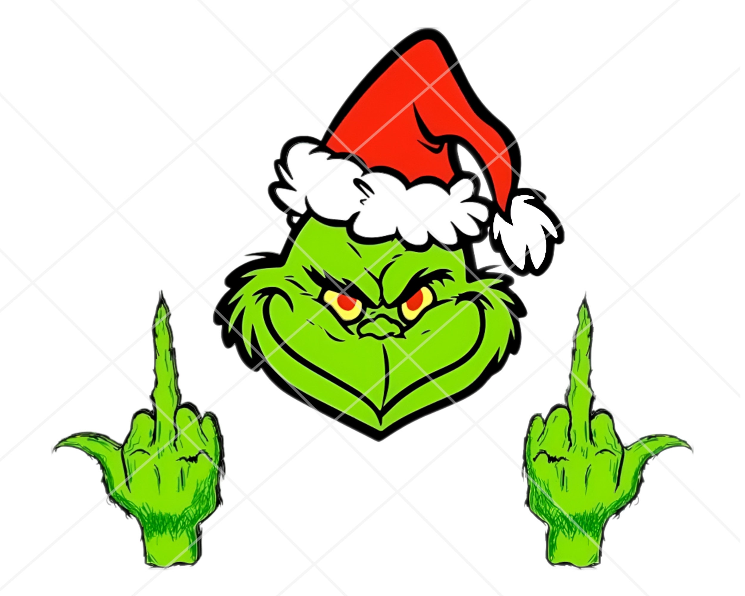 Grinch Middle Finger Svg Grinch The Grinch Movie Christmas Etsy ...