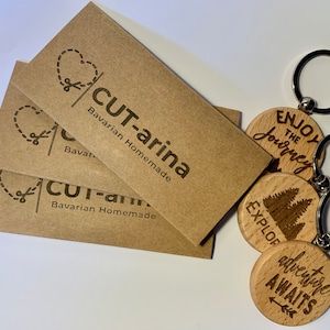 Wooden keychain