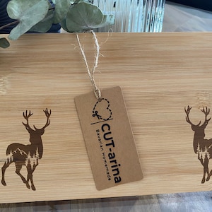 Breakfast board bamboo personalized