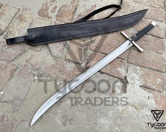 36" Beautiful Custom Handmade D2 Steel Messer Sword - By Tycoon Traders -