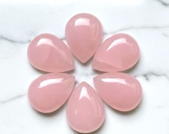 Polished Rose Quartz Cabochon: Loose Gemstone for Jewelry