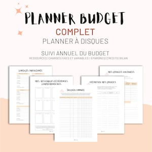 BUDGET PLANNER complet en Français à DISQUES A4 ou A5 Non Daté Budget annuel, mensuel et bonus Budget Base Zéro et Enveloppes Budget image 7