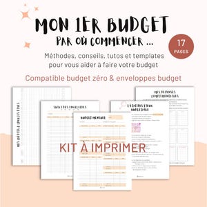 Peut inclure: Kit de budget imprimable de 17 pages. Le kit comprend des feuilles de calcul pour suivre les revenus et les dépenses, budgéter les dépenses mensuelles et suivre les dépenses par catégorie. Le kit est compatible avec la méthode de budgétisation zéro et la budgétisation par enveloppes.