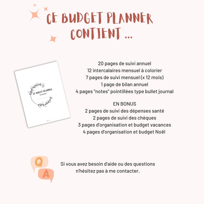 BUDGET PLANNER complet en Français à DISQUES A4 ou A5 Non Daté Budget annuel, mensuel et bonus Budget Base Zéro et Enveloppes Budget image 10