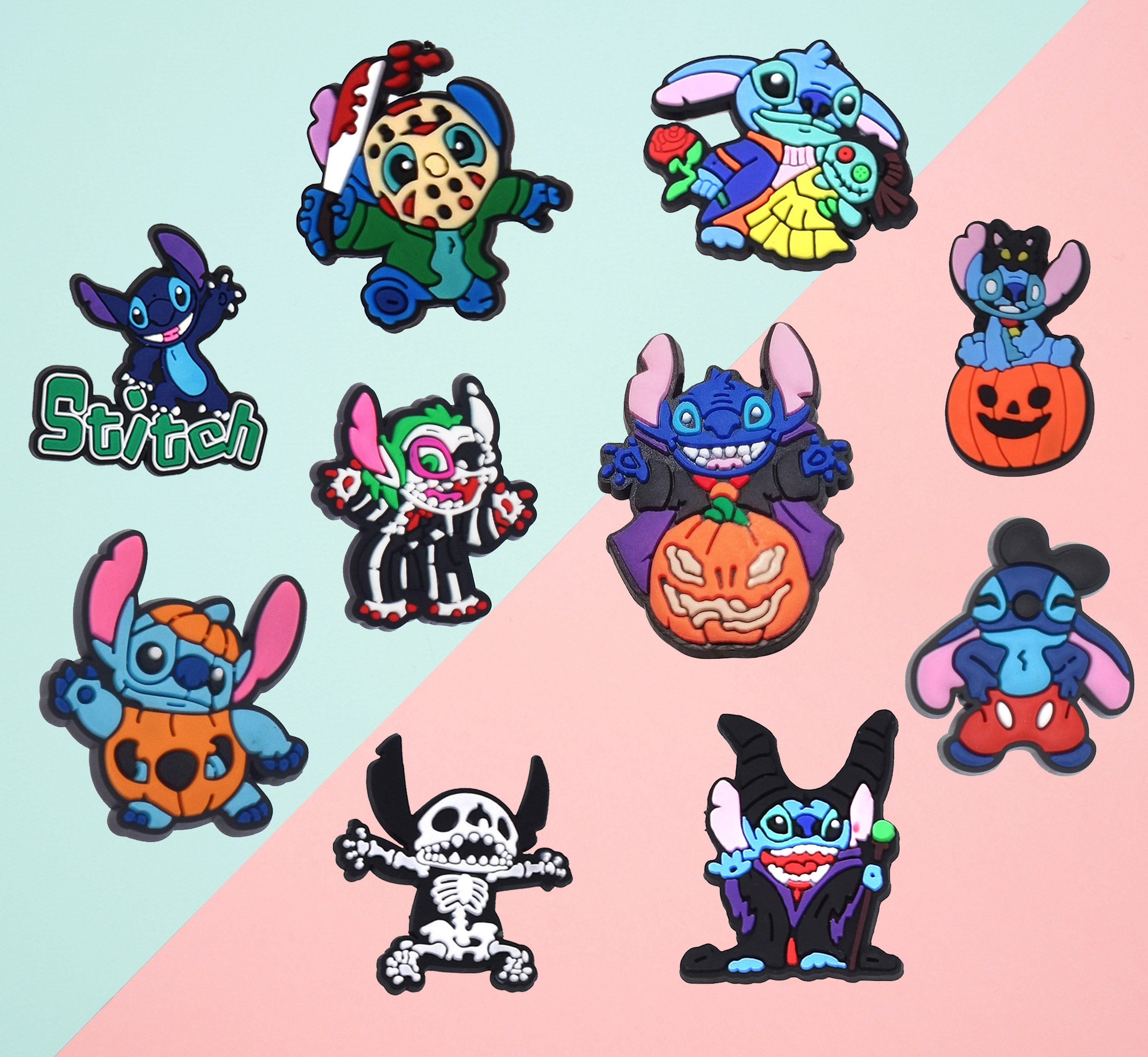 Stitch known as experiment 626 croc charms