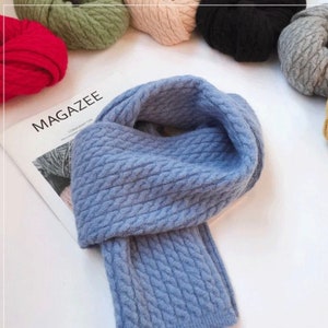 Cashmere knitted scarf - “Anna”