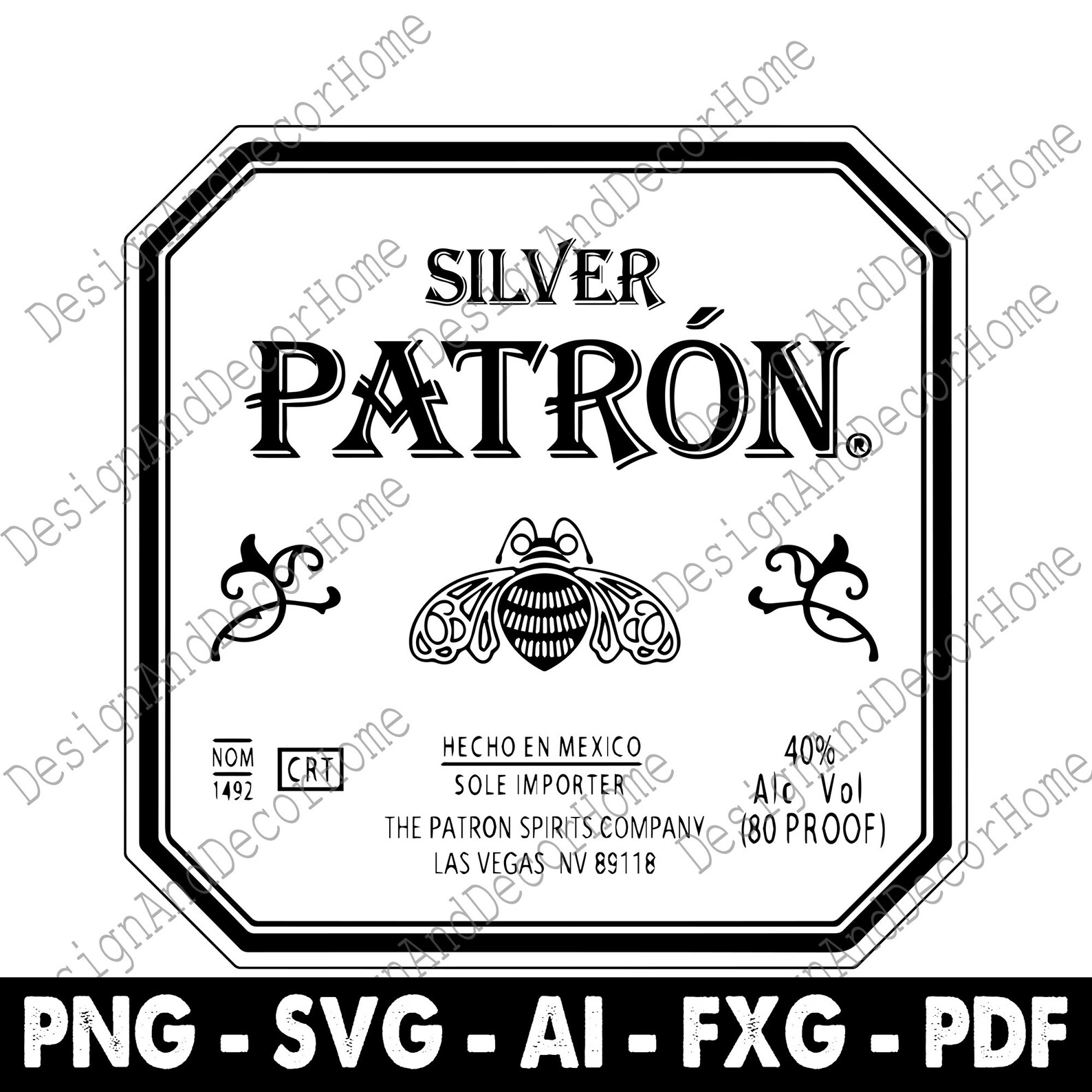 Silver Patron SVG, Soy El Patron SVG, Hecho Un Cabron SVG, Spanish Svg
