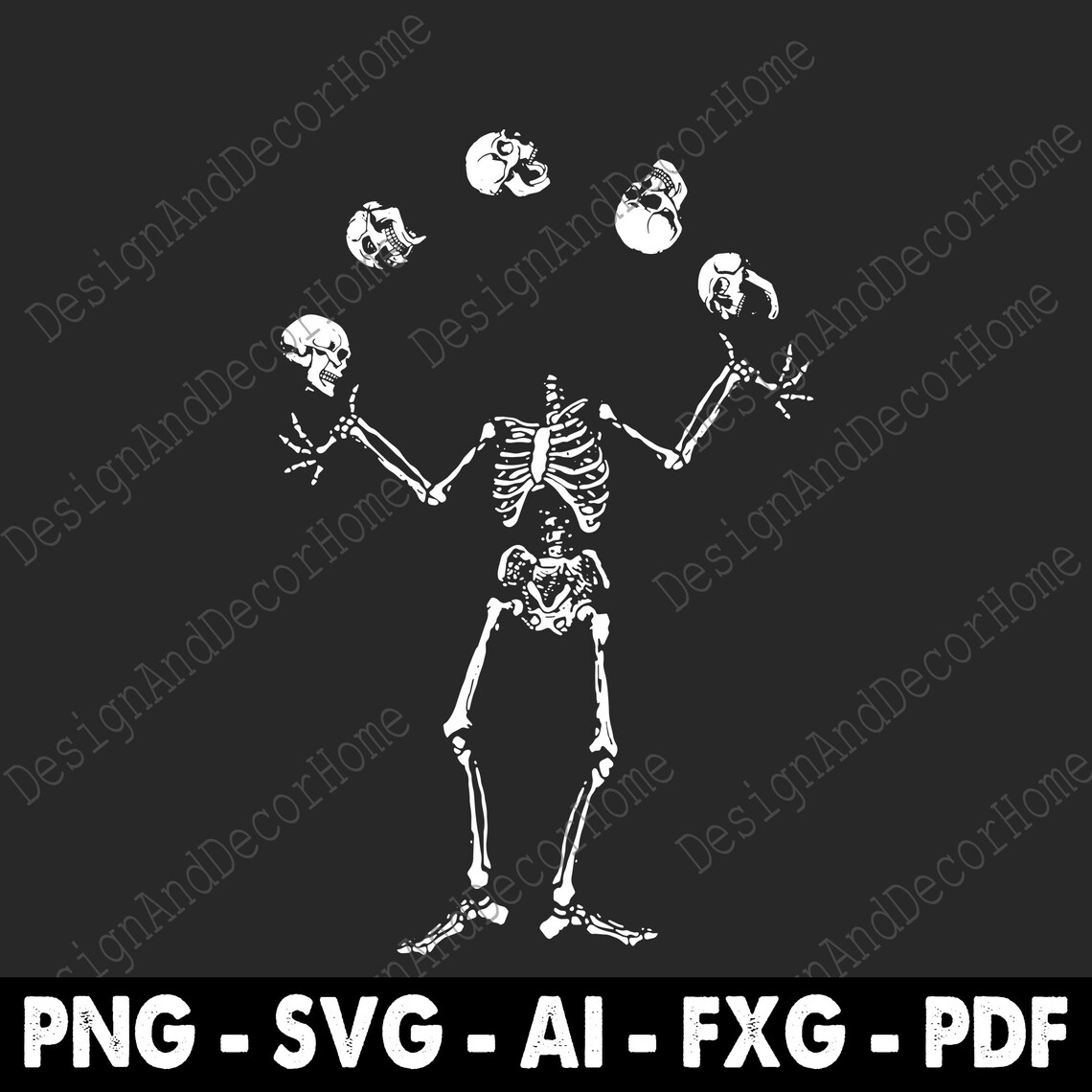Skeleton Juggling Svg Png Skulls Halloween Svg Png Skull Etsy