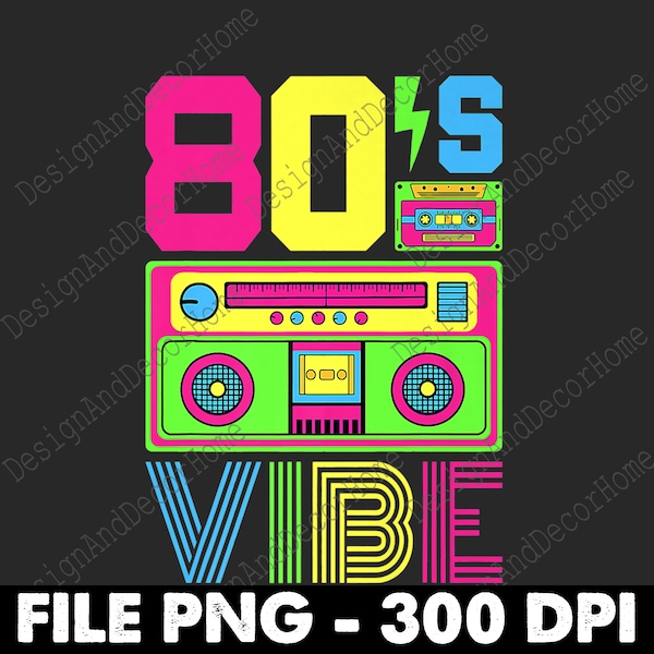 80s Vibe 1980s Fashion Theme Party Png Outfit Eighties Costume Png Digital Download