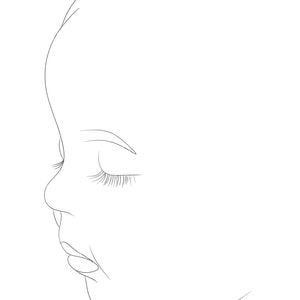 Side Profile Drawing | Custom Portrait Outline