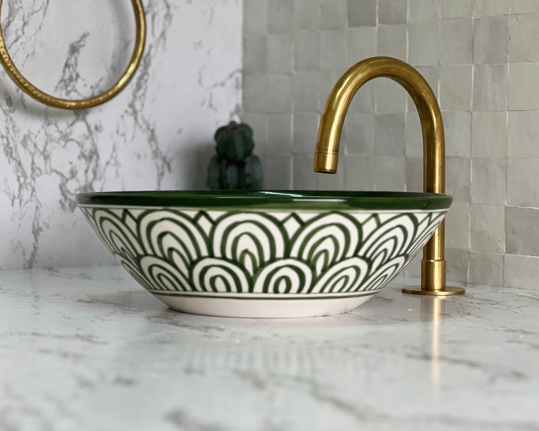 Antique Wash Basin, Vessel Sink, Bathroom Basin, Sink Bowl, Moroccan ...