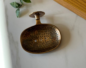 Wall Mounted Soap Holder, Antique Brass Soap Dish, Unlacquered Brass Soap Holder, Soap Tray, Bathroom Accessories.