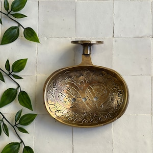 Wall Mounted Brass Soap Dish, Antique Brass Soap Dish, Soap Holder, Soap Tray, Bathroom Accessories, Unique Gift.