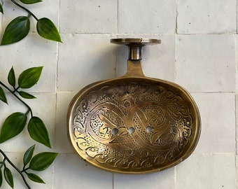 Wall Mounted Brass Soap Dish, Antique Brass Soap Dish, Soap Holder, Soap Tray, Bathroom Accessories, Unique Gift.