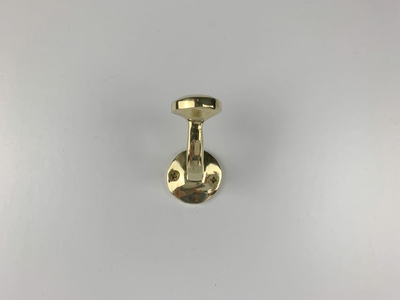 Unlacquered brass handmade wall hook Brass hook for doors and bathrooms image 5