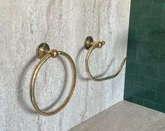 Badezimmer Zubehör Set, Messing Handtuch Ring und Messing Toilettenpapierhalter zu RABATT, Toilettenpapierhalter, Handtuchhalter