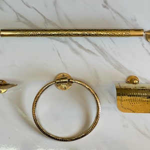 Set di accessori per il bagno, set per il bagno in ottone, anello portasciugamani, portasciugamani, porta carta igienica, porta sapone a PREZZO SCONTATO