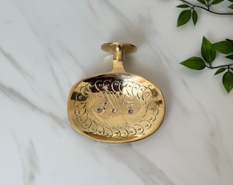 Wall Mounted Brass Soap Dish, Antique Brass Soap Dish, Soap Holder, Soap Tray, Bathroom Accessories.