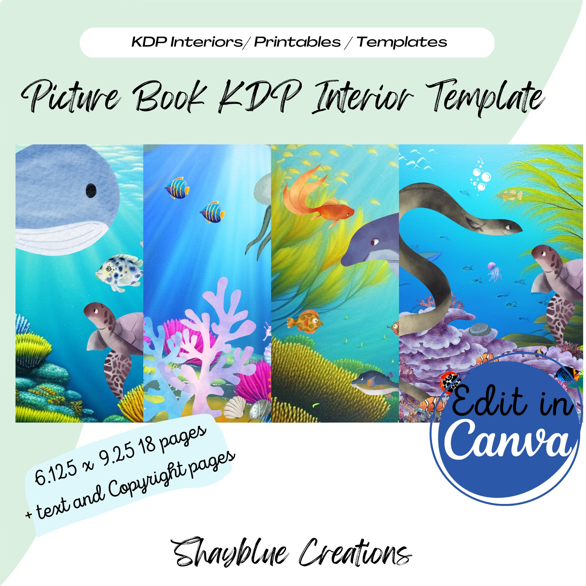 Picture Book Canva Template KDP Childrens Book Template KDP Interior Picture Book Canva Template KDP Childrens Book Template KDP Interior