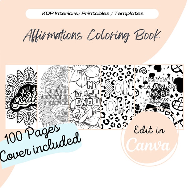 Kdp Coloring Book Template Etsy Kdp Coloring Book Template Etsy