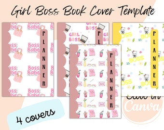 KDP Girl Boss 6 x 9 Cover Templates, KDP Planner Covers, KDP Low Content Book, Journal Cover Designs, Notebook Covers, Book Template