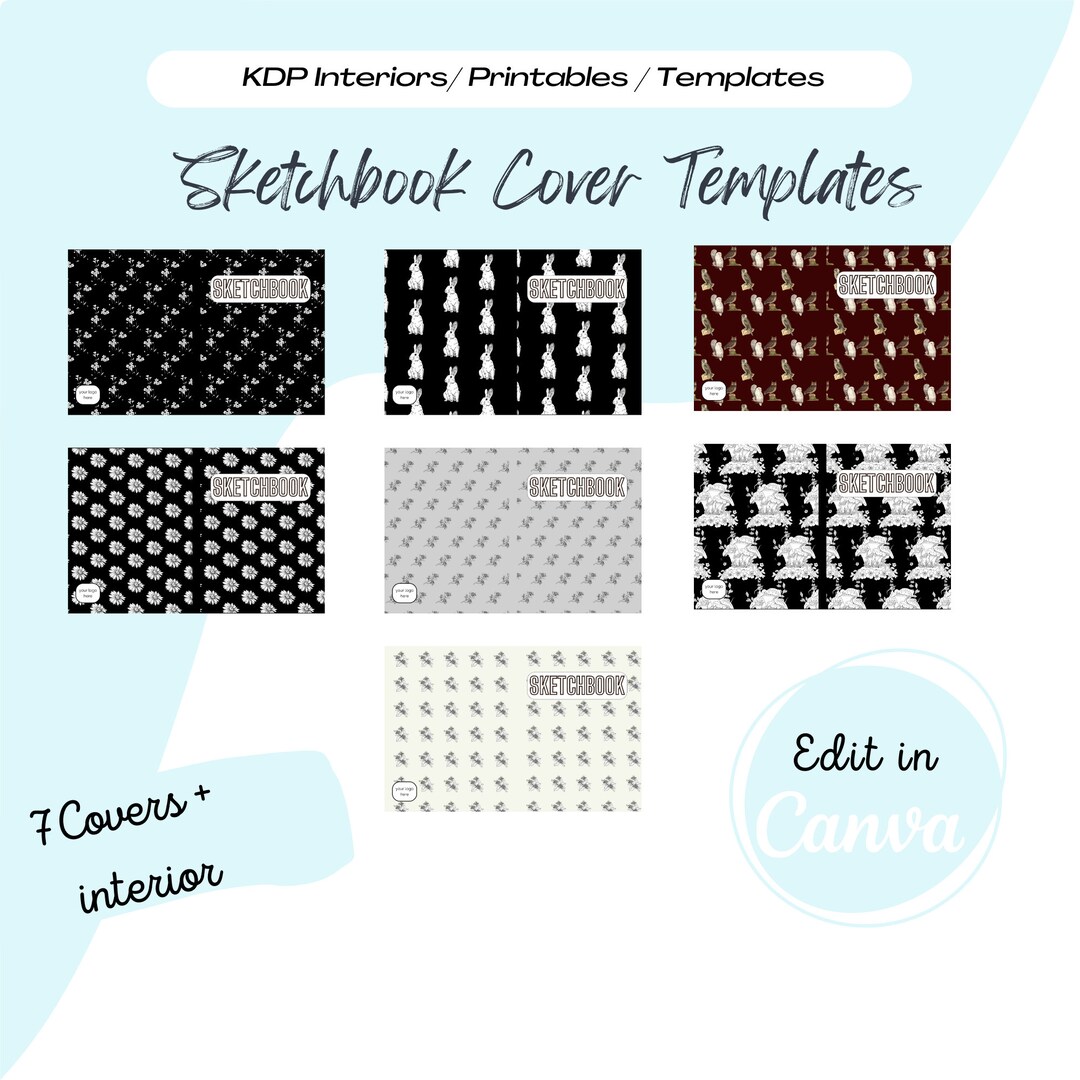 KDP Sketchbook KDP Template KDP Cover and Interior Bundle - Etsy