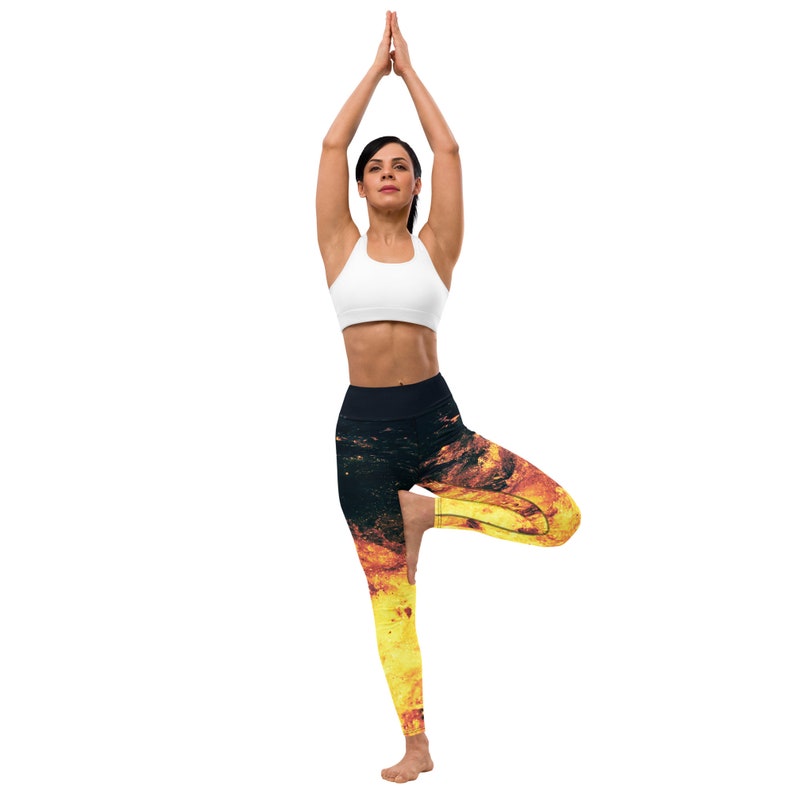 Yoga Leggins Feurige Wellen - Akto