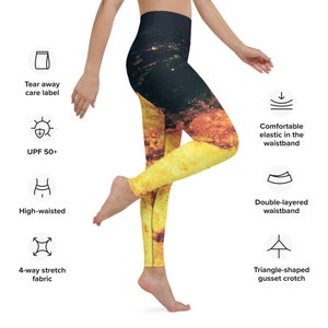 Yoga Leggins Feurige Wellen - Akto