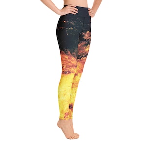 Yoga Leggins Feurige Wellen - Akto