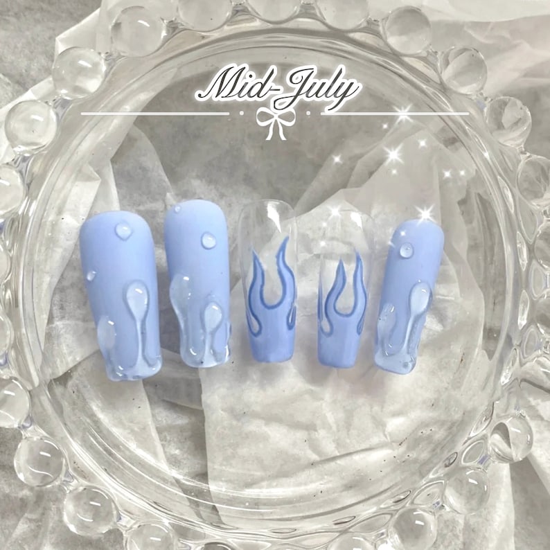 40 Cute Light Blue Nail Designs To Add Magic To Your Nails!