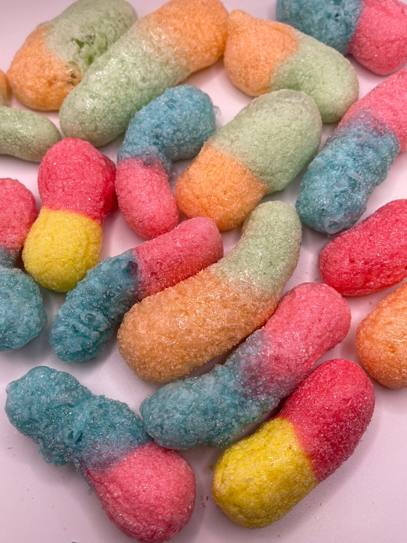 Sour Gummy Worm Freeze Dried Candy Etsy