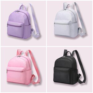 Custom Nylon Mini Backpack With Chenille Letters Personalized Backpack ...