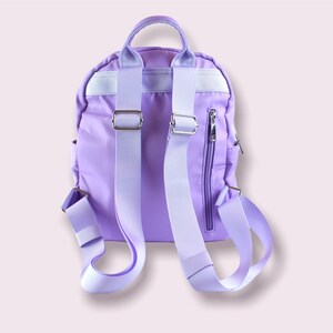 Custom Nylon Mini Backpack With Chenille Letters Personalized Backpack ...