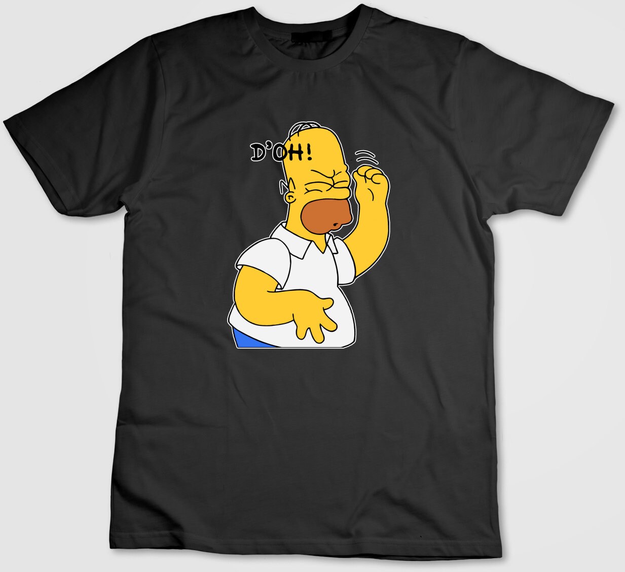 The Simpsons - Camiseta Krusty O’s Esmerilado Para Adultos Unisex Blanco