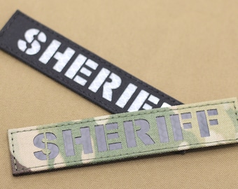 Parches de indicativo personalizados Su propio texto Parche cortado con láser Parche de identificación de combate IR personalizado Parche militar Parche táctico infrarrojo - 1 pulgada x 5 pulgadas