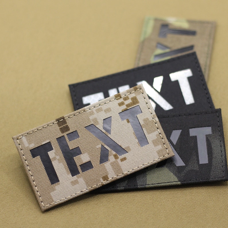 Custom Callsign Patches Your Own Text Lasercut Patch Etsy