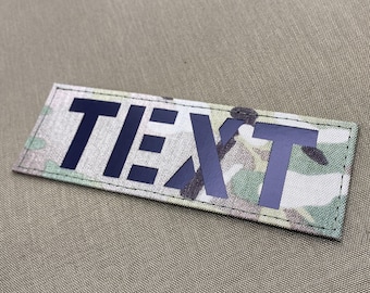 2 patchs découpés au laser de 6 pouces avec votre propre texte patch d'identification de combat IR personnalisé patch militaire pour indicatif