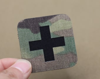 medical treatment patch Combat ID patch Military Patch tactical Patch Laser cut patches - 2x 2in (No IR function)
