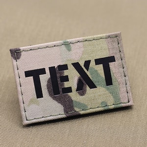 2x3inch Custom Callsign Patches Your Own Text number Lasercut Patch customized IR Combat ID patch Military Infrared tactical Patch