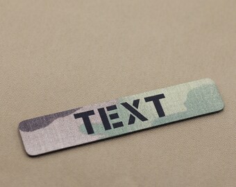 Your Own Text number Lasercut Patch Custom Callsign Patches customized Combat ID patch Military tactical Patch-1in x 5in(No IR function)