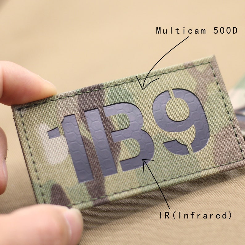 Custom Callsign Patches Your Own Text number Lasercut Patch customized IR Combat ID patch Military Infrared tactical Patch 2in x 3.5in image 3