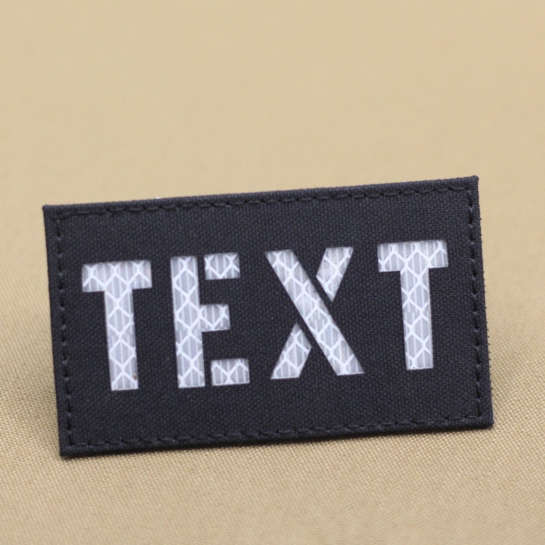 Custom Callsign Patches Your Own Text Lasercut Patch Etsy