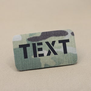 Your Own Text number Lasercut Patch Custom Callsign Patches customized Combat ID patch Military tactical  Patch-2in x 3.5in(No IR function;)