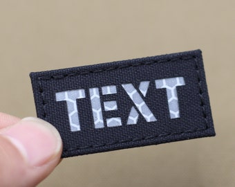 Custom Callsign Patches Your Own Text Lasercut Patch customized IR Combat ID patch Military Patch Infrared tactical  Patch - 1in x 2in
